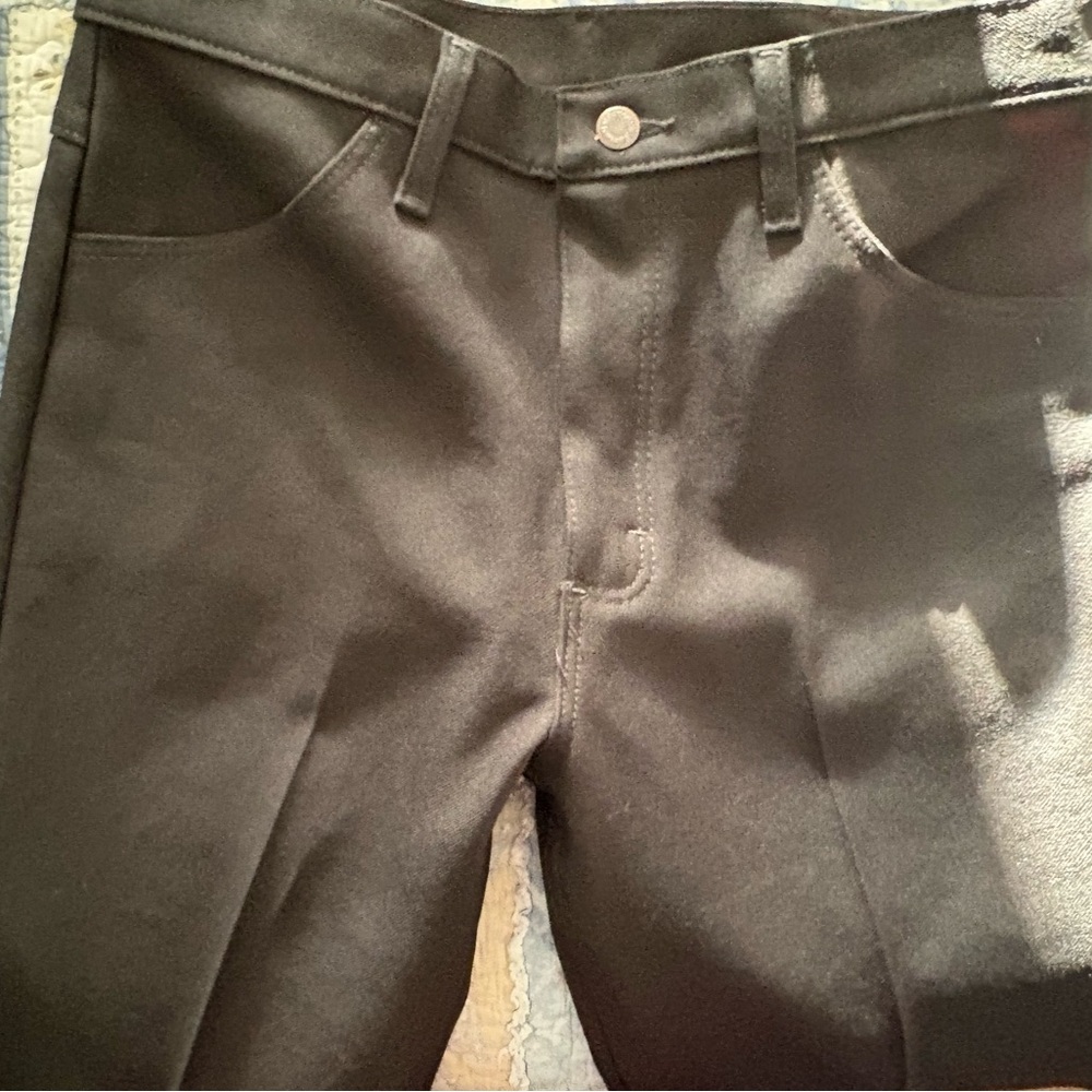Wrangler Black Pants with White Pocket Lining